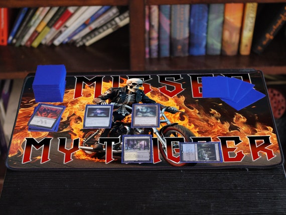 I Missed My Trigger Skeleton MTG/TCG Playmat - Etsy