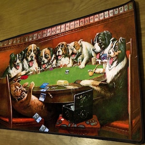 犬たちがマジックをする MTG/TCG プレイマット