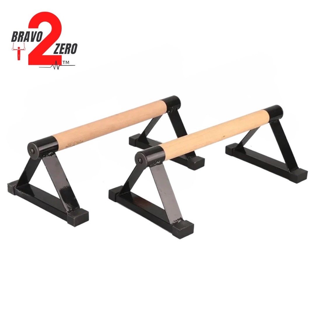 Calisthenics Wood/metal Parallettes Bars, Push up Bars Non Slip, Lsit