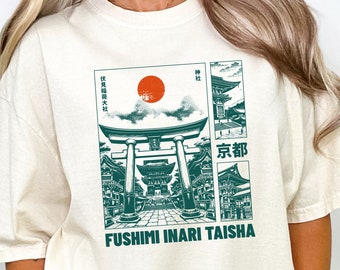 Camiseta Fushimi Inari Taisha: un recuerdo retro de viaje a Japón