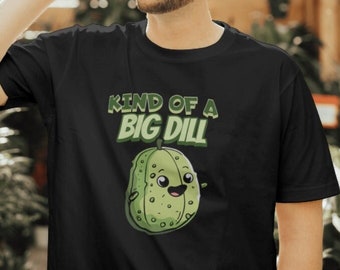 Sorte de t-shirt Big Dill : t-shirt drôle de cornichons kawaii, cadeau de pickelball