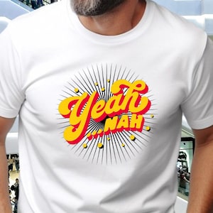 Yeah Nah T-shirt: Funny Aussie Slang, Retro Australian Tee