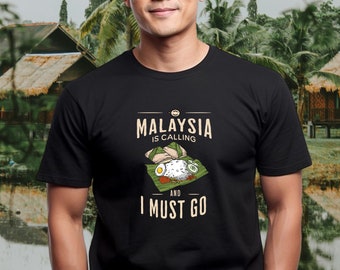 Camiseta "Malasia te llama": Camiseta gastronómica Nasi Lemak