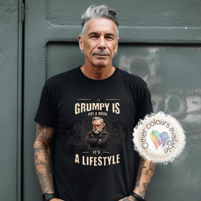 Funny "Grumpy Old Man Ask My Wife" T-Shirt For Grandpa – Soft, Lightweight Tee In Grey, Up To 5XL - View #13