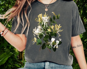 T-shirt vintage Honeysuckle Blossom : Chemise Cottagecore Comfort Colors