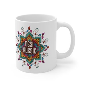 Desi Aussie Mug: Indian Australian Mandala Mug