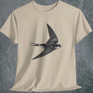 Vintage Swallow Tattoo T-Shirt: Traditional Bird Graphic Tee