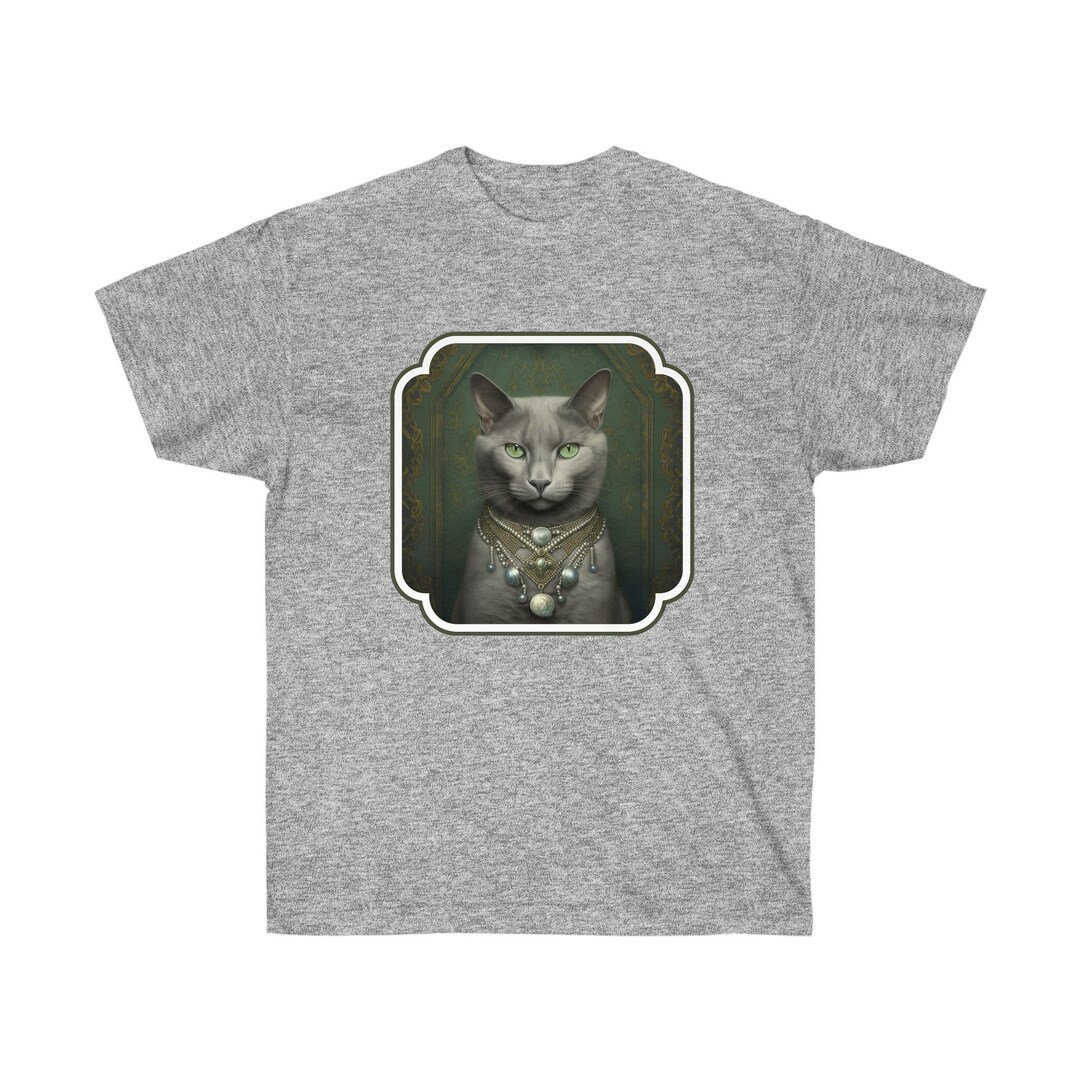 Russian Blue Cat Shirt Perfect Gift for Cat Lovers Etsy