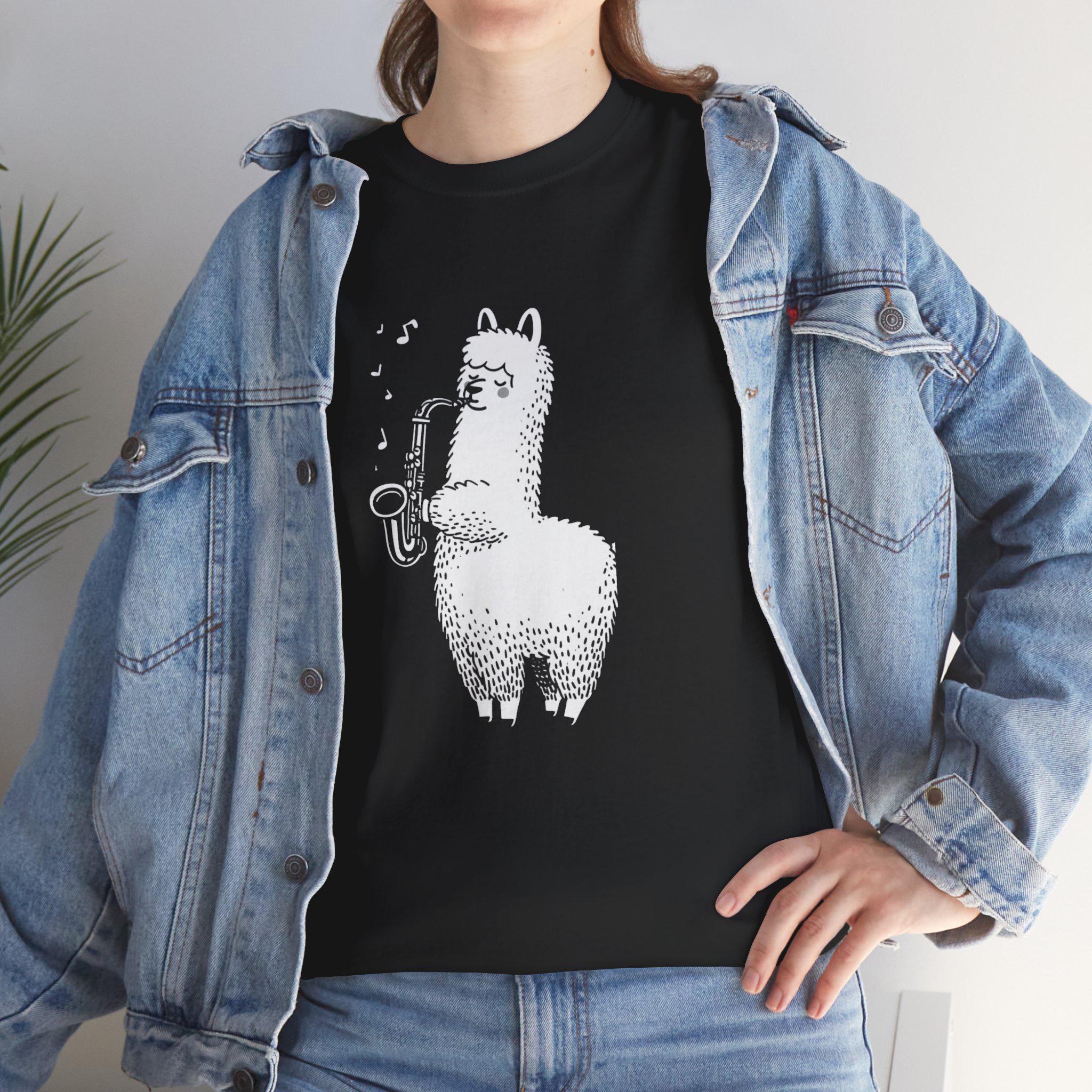 Jazz Saxophone Llama T-shirt: Musician Gift - Etsy