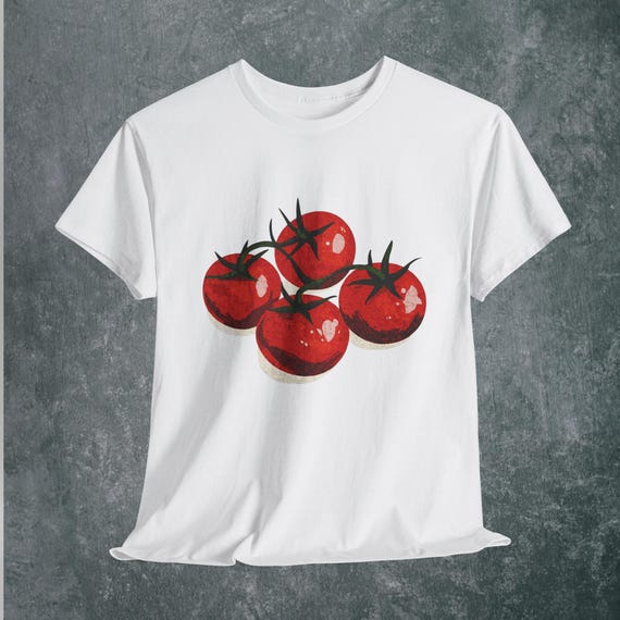 Tomato Graphic T-shirt: Unisex Cotton Tee, Foodie Gift - Etsy