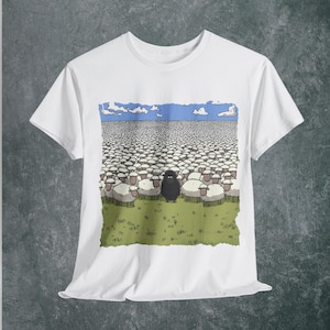 Funny Black Sheep T-shirt, Quirky tee for Animal Lovers, Individual T-shirt, Black Sheep of the family, Unique Gift for Birthdays, Sheeple