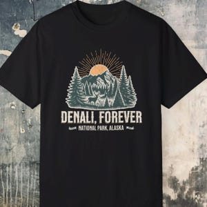 Denali National Park T-Shirt: Alaska Camping Hiking Tee