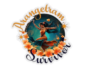 Arangetram Survivor sticker, Bharathanatyam sticker, Indian Dance Graduation gift