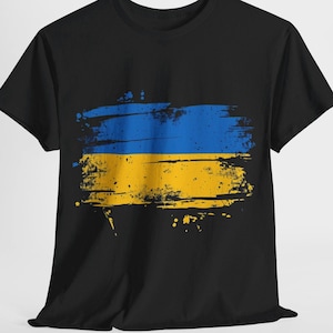 Ukraine Supporter T-shirt, Ukrainian Flag, stand with Ukraine, Unisex Fit, Ukrainian flag tee, Gift for friend of Ukraine, Support Zelenskyy