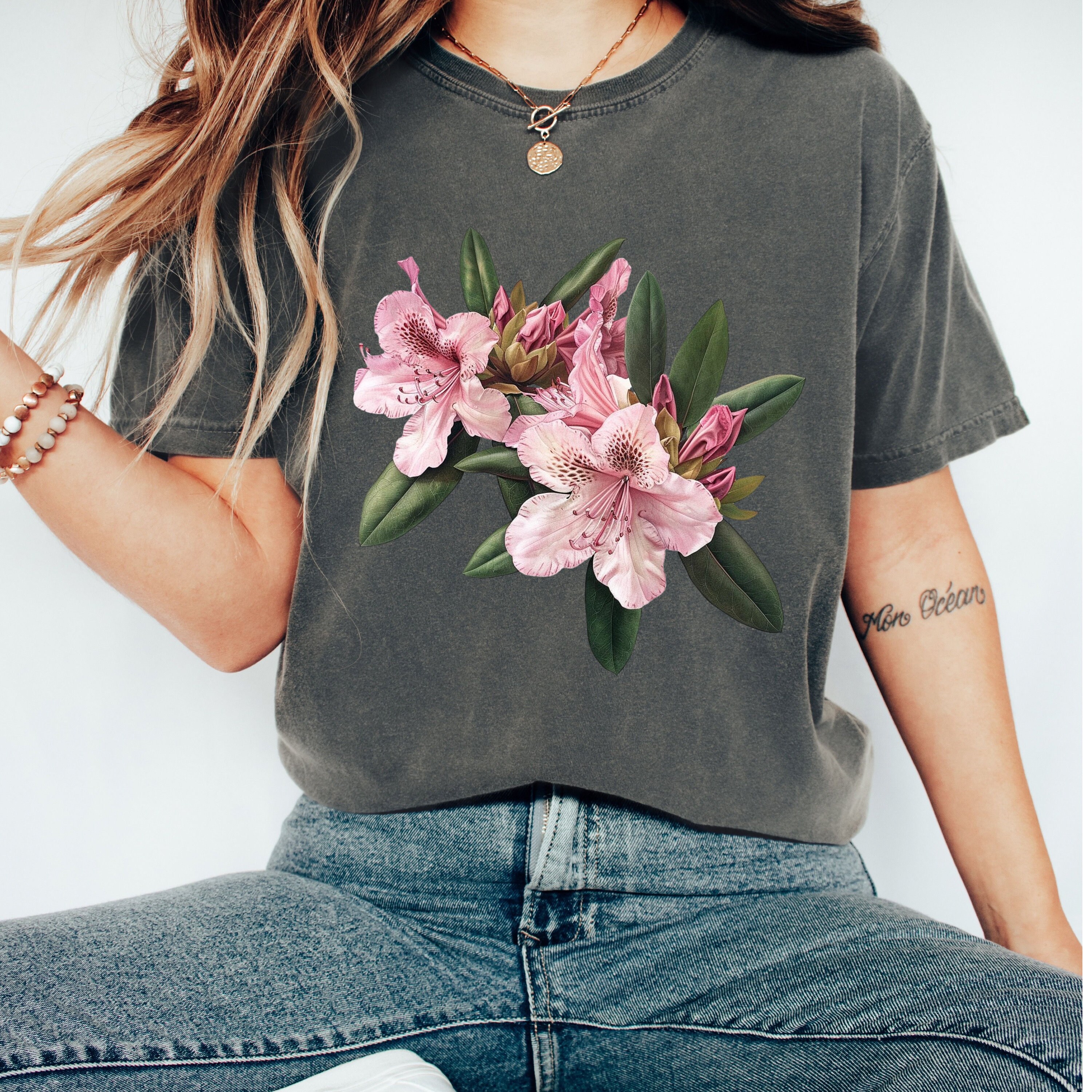 Classic Women's Shirt - Pink Rose Garden
