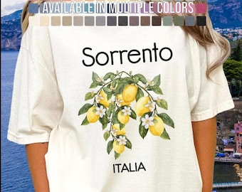 T-shirt Sorrento Lemons: T-shirt Italië Comfort Colors