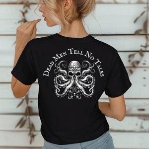 Caribbean Pirate Adventure T-Shirt, Pirate Shirte Skull Tee, Pirate Party Top, Nautical Pirate Gear, Gift for Sea Lovers