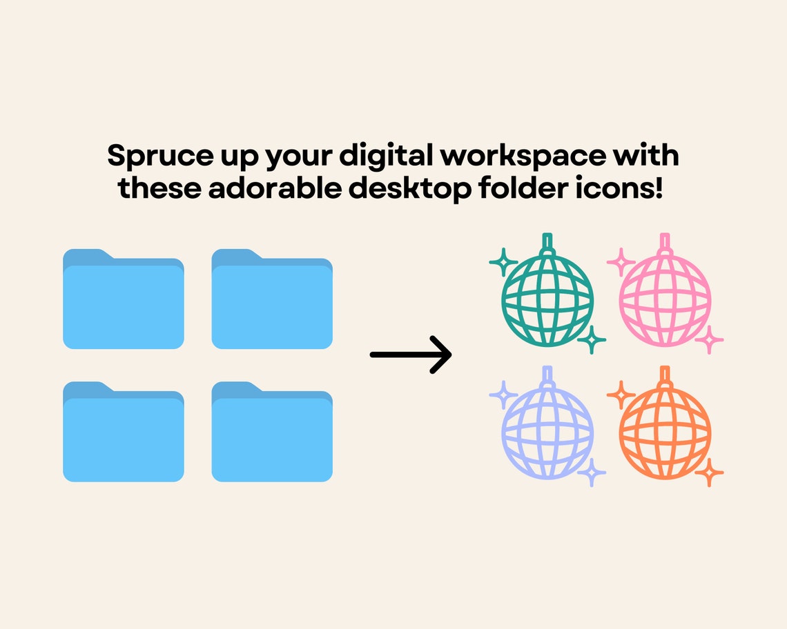 10 Disco Ball Desktop Folder Icons for Mac - Etsy