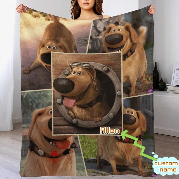 Customized Dug Days Blanket Personalized Flannel Couch Nap Blanket Bedding Valentine's Comfortable Bedroom Birthday Gift