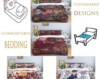 Christmas The Great Mouse Detective Personalized Three Piece Bedding Set Dormitory Customized Quilt Cover PillowCase Comfortable Gift