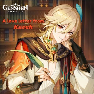 Kaveh - Genshin Impact - Carta de amor - Entrega instantánea - Personaje reconfortante - Archivo PDF - Fanfic - Romance - Manga - Anime - Autoinserción