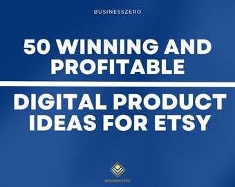 50 Digital Product Ideas To Sell On Etsy | Etsy Success Selling Guide | How to Sell On Etsy in 2023 | Etsy Business Planner| Passive income