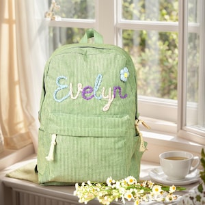 Sac à dos personnalisé brodé pour tout-petits cartable personnalisé avec nom d'enfants Sac à dos personnalisé pour enfants avec nom de retour à l'école cadeaux pour enfants