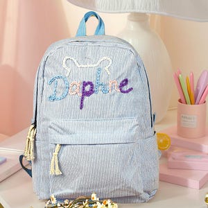 Personalized Embroidered Toddler Backpack Custom Kids Name Schoolbag Personalized Children Bagpack With Name Back To School Children Gifts