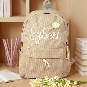Sac à dos personnalisé brodé pour tout-petits cartable personnalisé avec nom d'enfants Sac à dos personnalisé pour enfants avec nom de retour à l'école cadeaux pour enfants