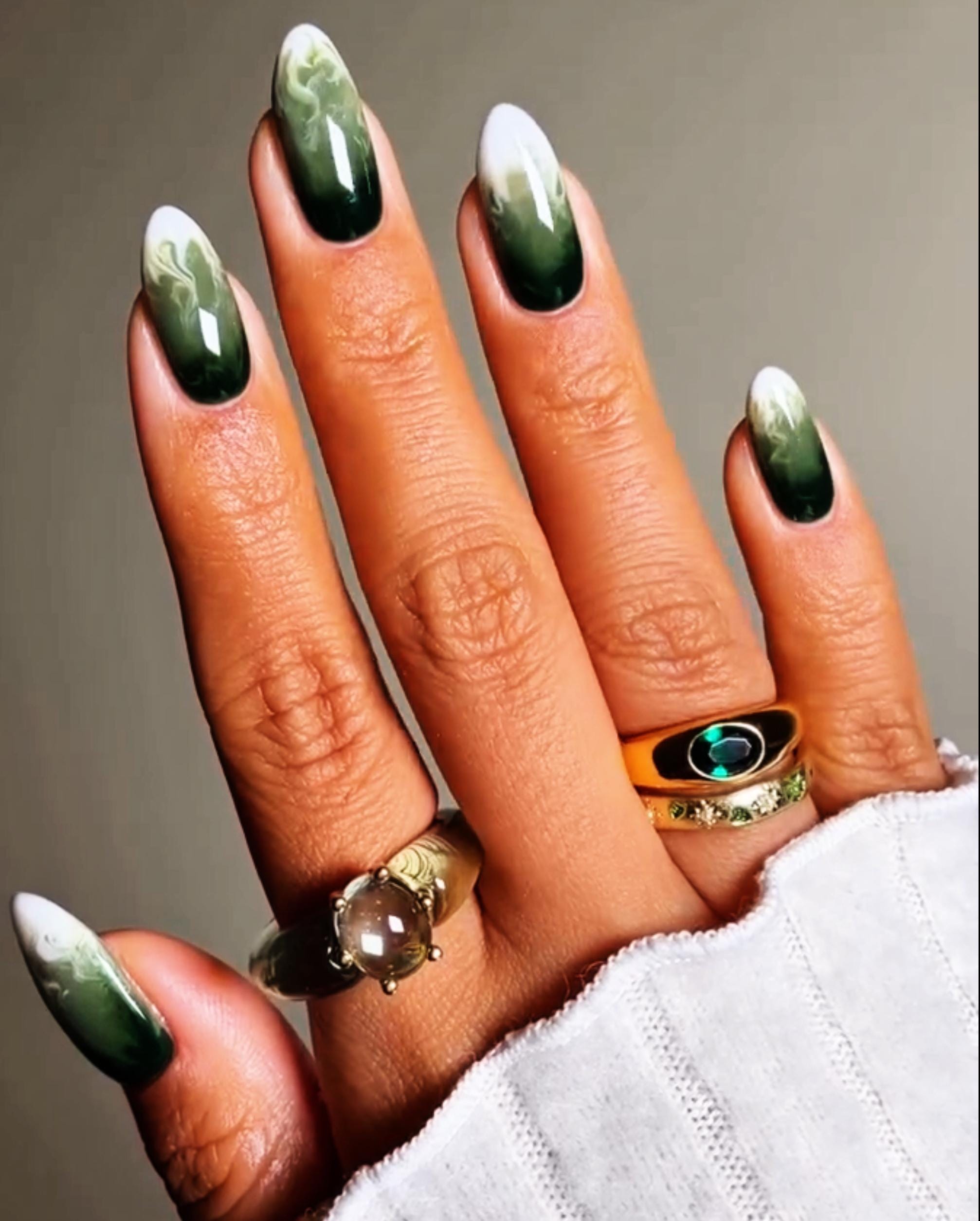 Matcha Latte Nails - Etsy