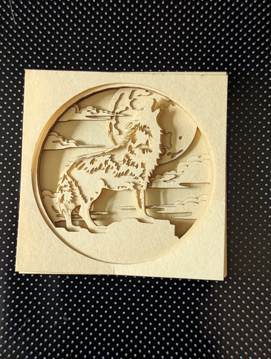 Laser Cut 3d Art. 3D Wolf. Paper Arts. Etsy