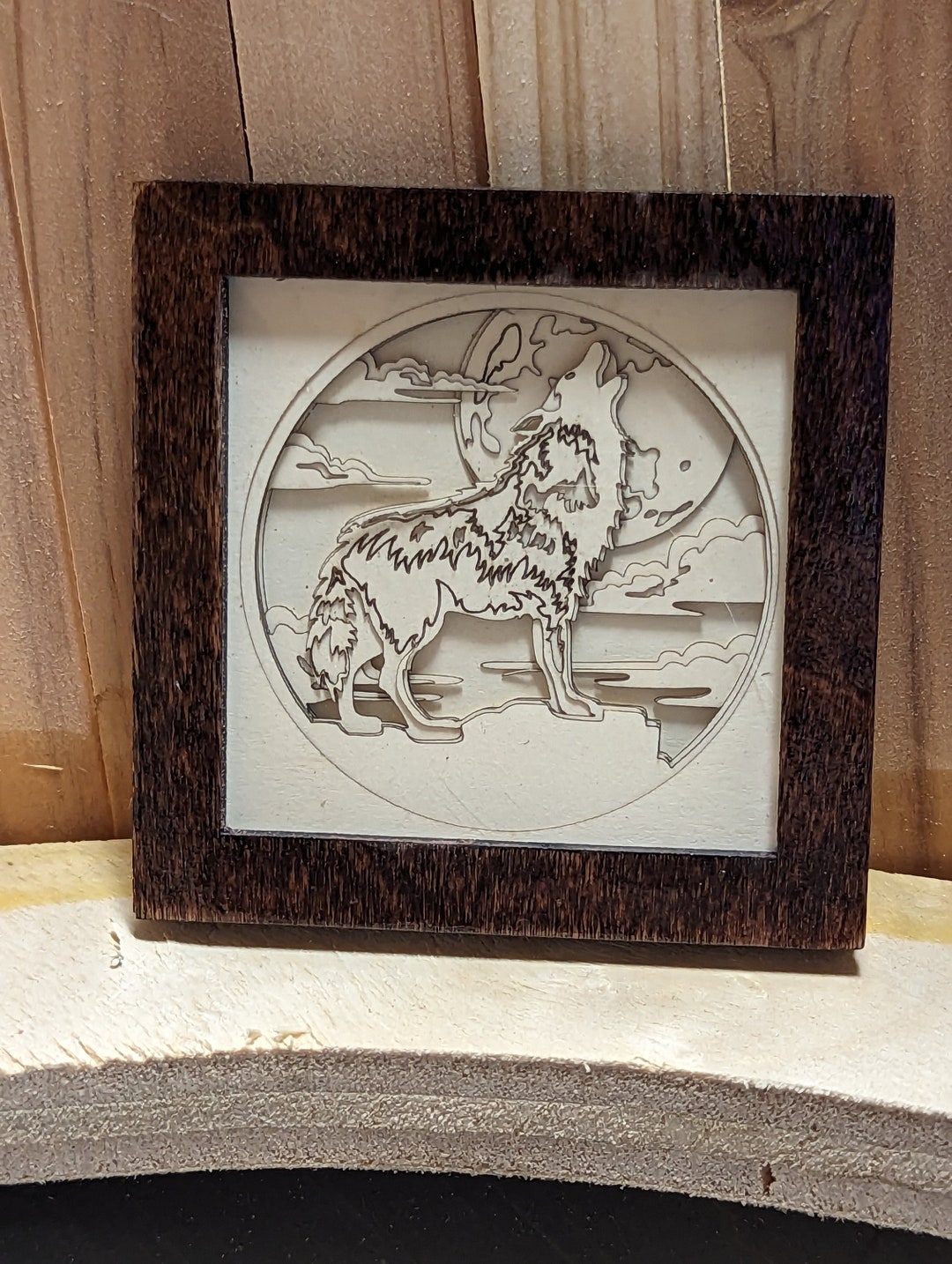 Laser Cut 3d Art. 3D Wolf. Paper Arts. Etsy