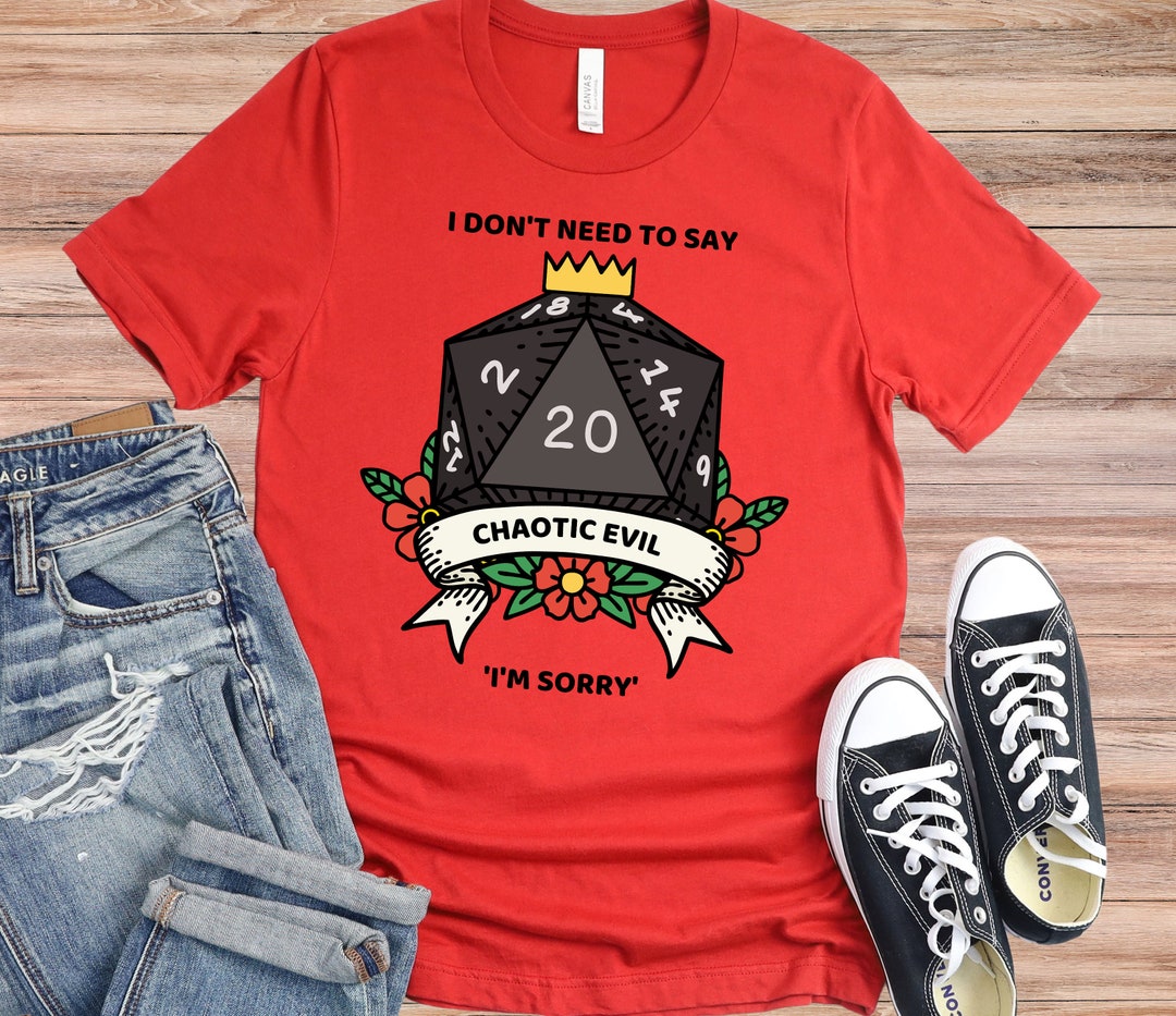 Chaotic Evil Dnd Shirt Dungeons And Dragons Clothing Dnd Etsy chaotic-evil-dnd-shirt-dungeons-and-dragons-clothing-dnd-etsy