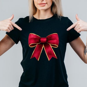 Red and Gold Christmas Bow PNG, Red Christmas Coquette Bow PNG, Coquette Christmas PNG, Xmas Ribbon Bow png, trending coquette bow pngs