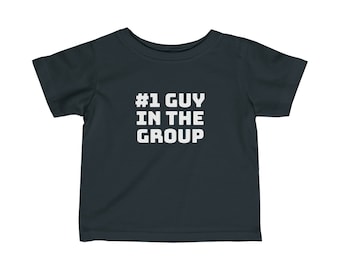 Chico número 1 en el grupo Camiseta de jersey fino para bebés