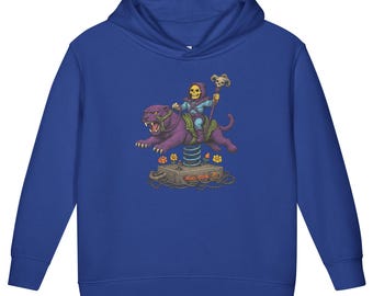 Sudadera con capucha de forro polar para niños pequeños con estampado de Skeletor Rides