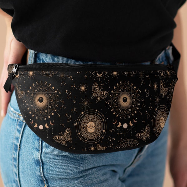 Celestial Fanny Pack | Astrology Print Fanny Pack | Zodiac Bag | Witchy Fanny Pack | Witchy Bag | Hip Bag | Waist Pack