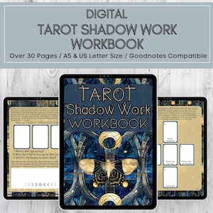 Tarot Shadow Work Journal | Tarot Journal | Healing Journal | Mental Health | Inner Child Healing | Spiritual Journal