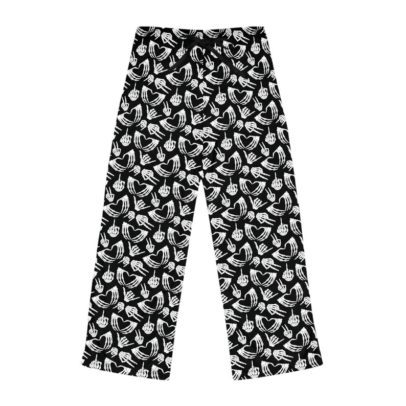 Skeleton Hands Women's Pajama Pants Gothic PJ Bottoms Couple Matching ...