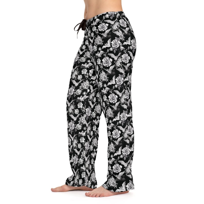 Gothic Bats Women's Pajama Pants Plus Size Gothic Clothing Holiday Pajama Bottoms Matching