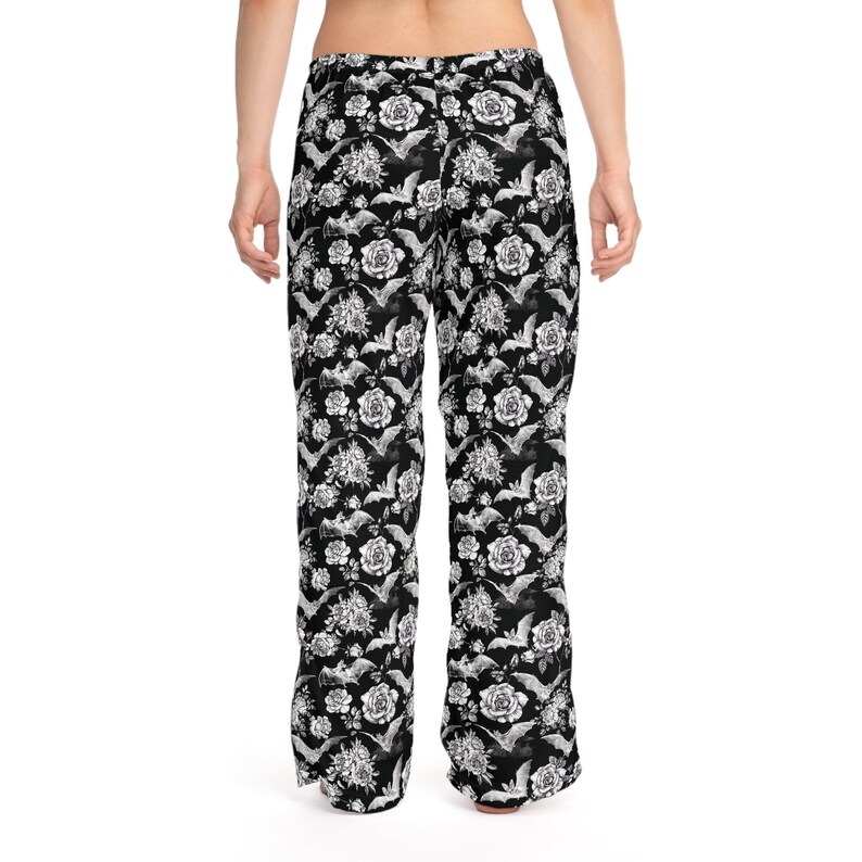 Gothic Bats Women's Pajama Pants Plus Size Gothic Clothing Holiday Pajama Bottoms Matching