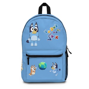 BLUEY 2 Piece Backpack Set, Pre-school Girls & Boys 16 Travel Bag, Blue