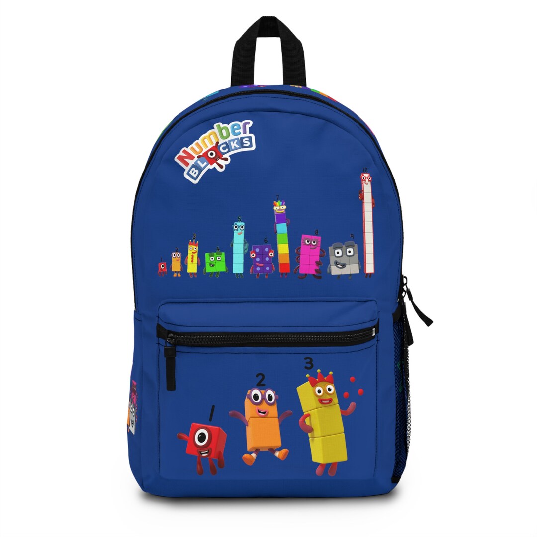 Numberblocks Backpack, Kids School Bag, Cartoon Character Bookbag ...