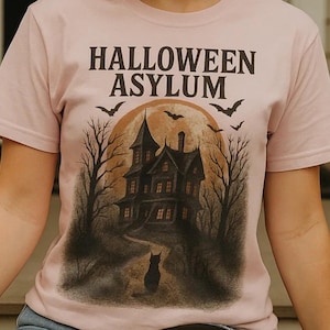 Creepy Halloween Asylum Art: Spooky Gothic Wall Decor (PNG Digital Download)