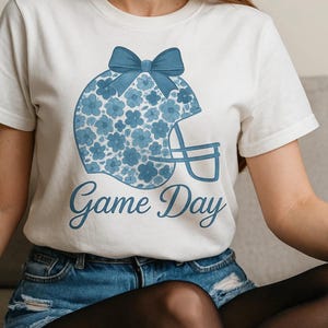 Game Day PNG: Football Shirt Design, Tailgate Party Printable (Digital Download)