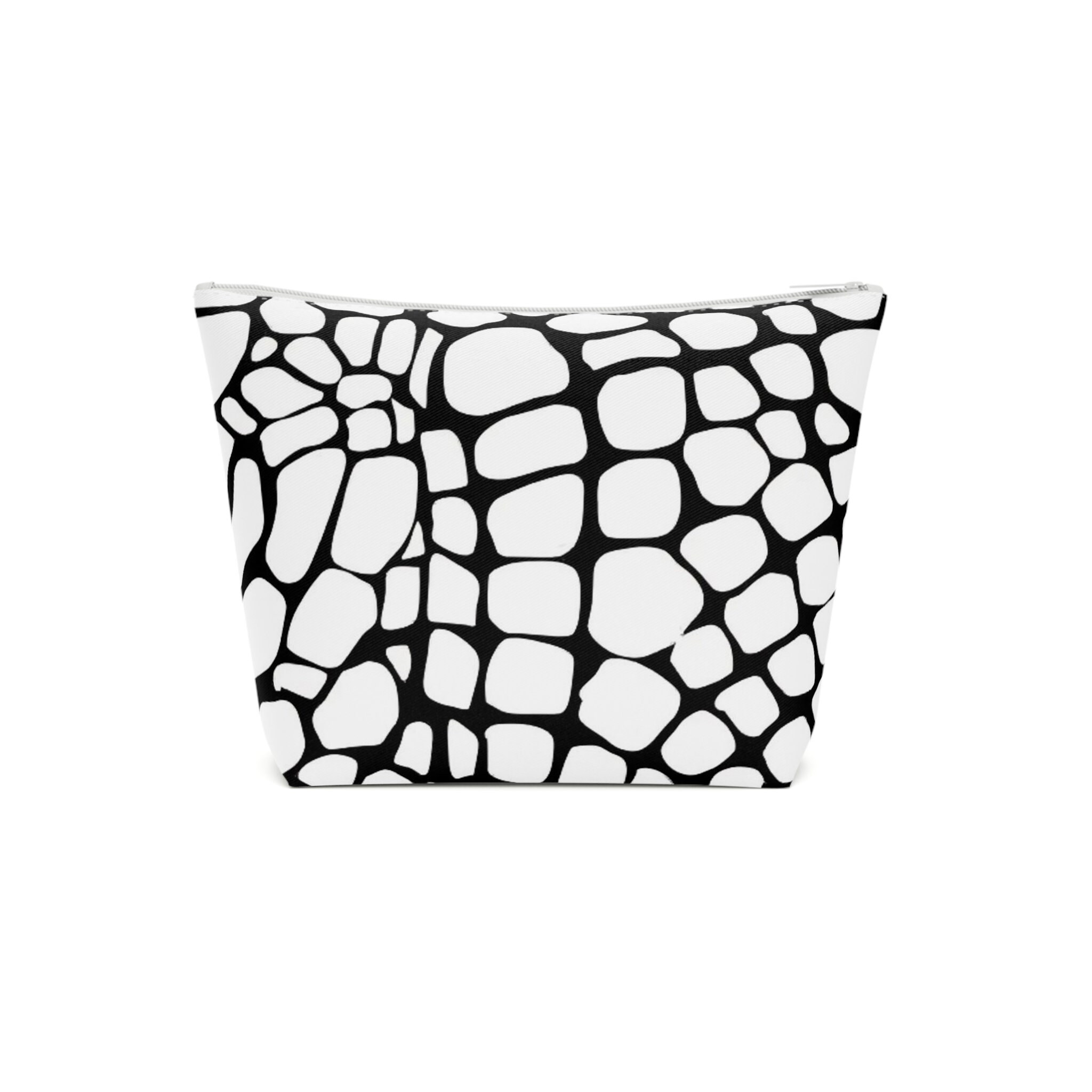 Black and White Cosmetics Bag, Makeup Bag, Clutch Bags for Women