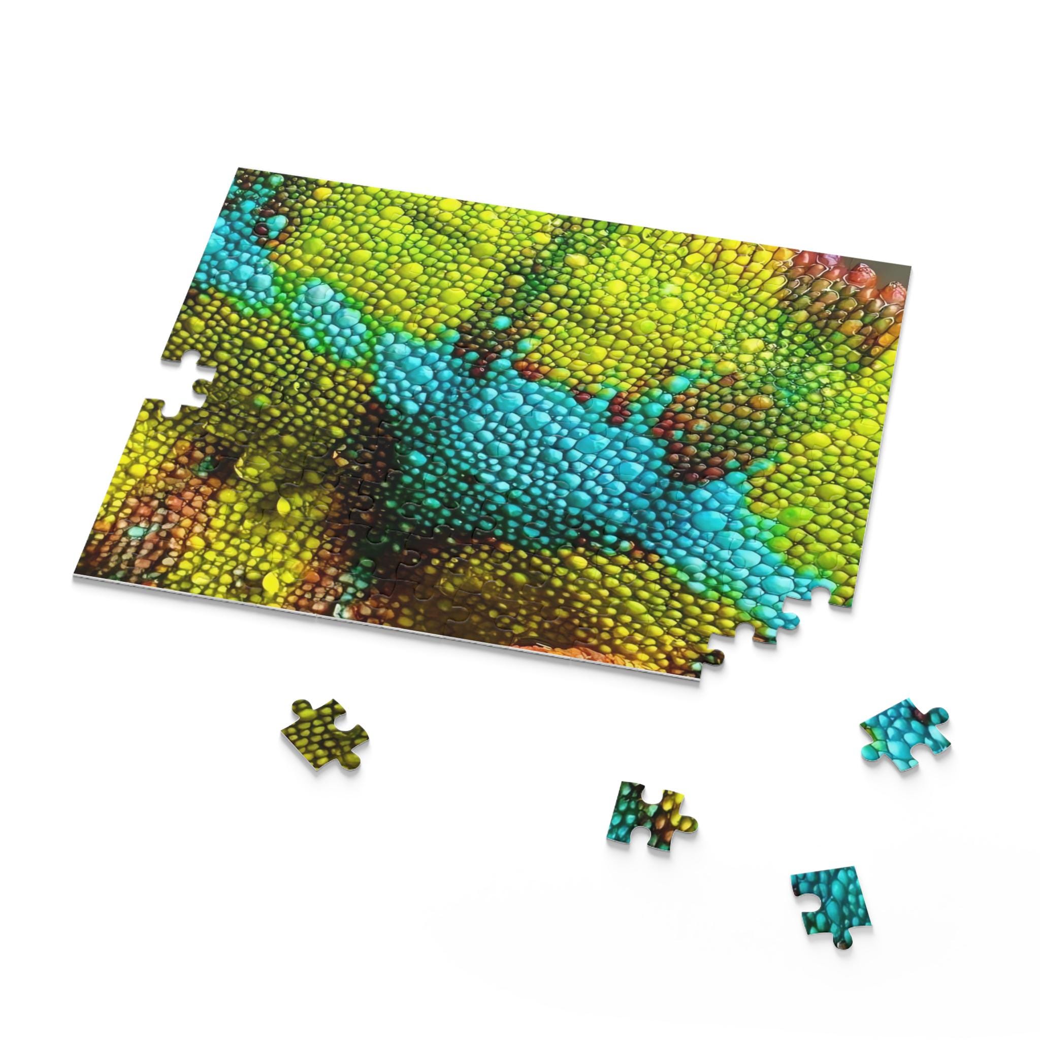 Lizard Print Puzzle | 120 252 500-piece - Etsy