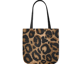 Leopard Print Tote Bag, Tote Bags for Women, Carryall Bag, Travel Tote for Women, Beach Tote Bag for Women, Book Tote for Women