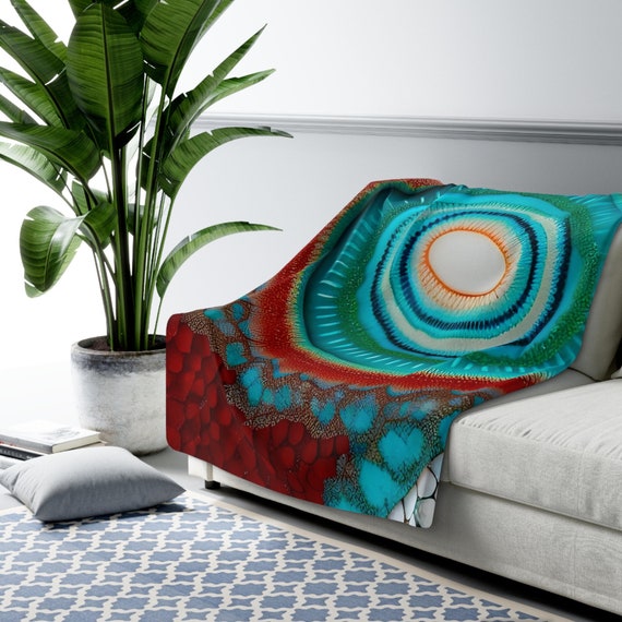 Turquoise sofa throw hotsell