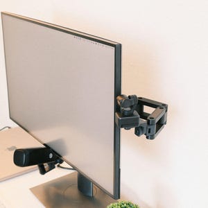 Dwa ramiona do montażu monitora, kamery internetowej, mikrofonu lub oświetlenia | Zestaw Calibra VESA + 3 M